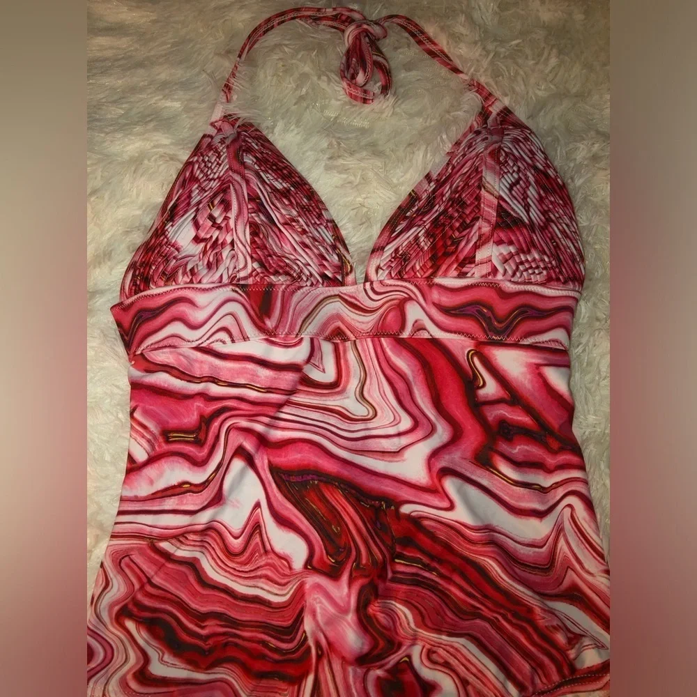 Stylish Dark Pink/ Pink One Piece
